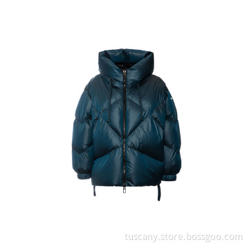 Custom Deep Color Women's Top Bombed Jacket